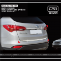 Nẹp trang trí cửa hậu chrome (2 pcs) Hyundai Santa Fe  (2012-2017)